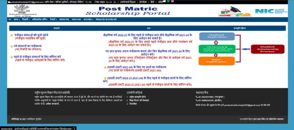 Bihar Post Matric Scholarship STEP-3